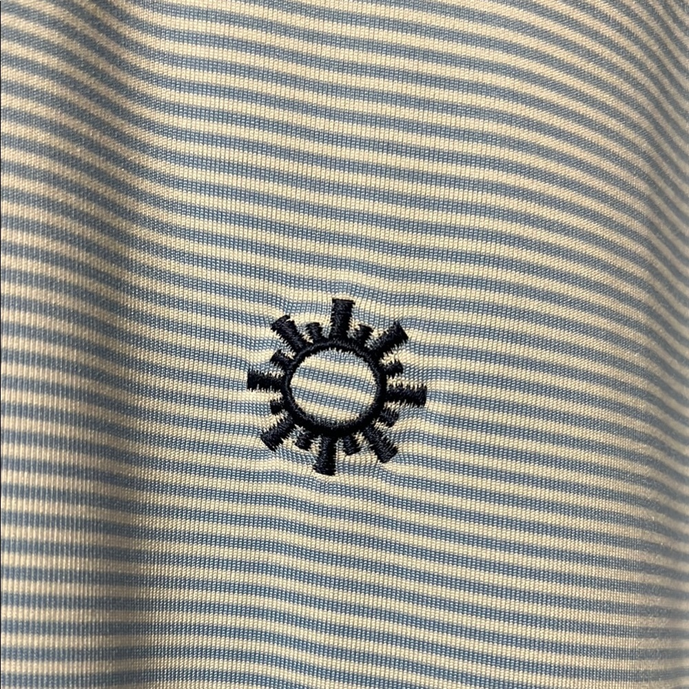 Like New Greyson Light Blue & White Performance Stretch Tennis Golf Polo Shirt! - Picture 7 of 11